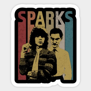 My Favorite Sparks Retro-Style Fan Art Design Sticker